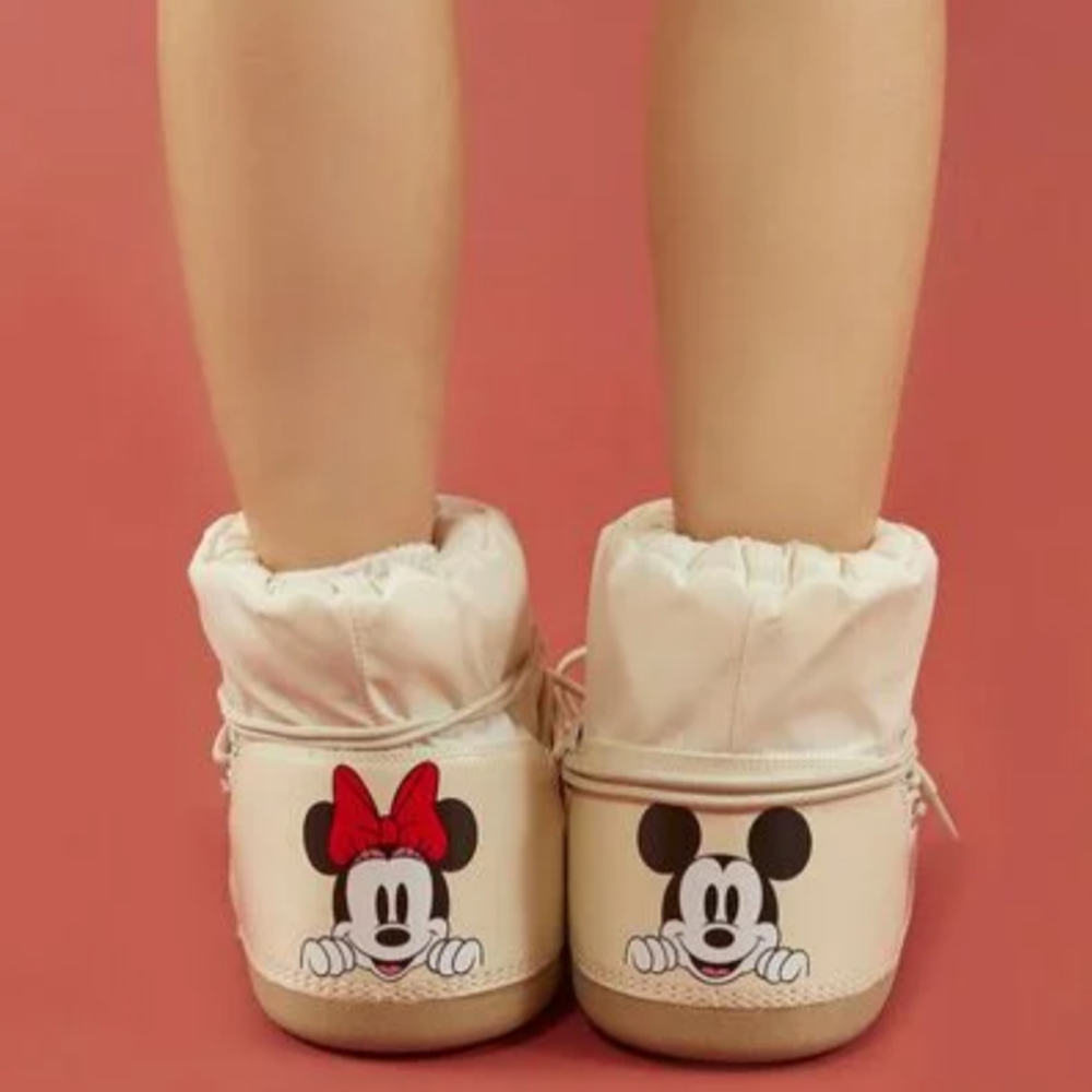 Disney Mickey & Minnie Mouse Booties size 7 - Picture 5 of 8